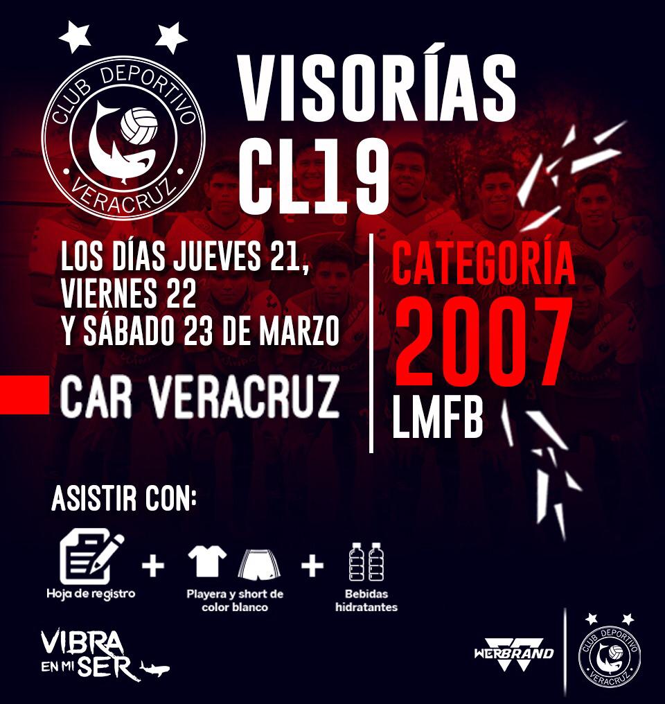Visorias Veracruz futbol